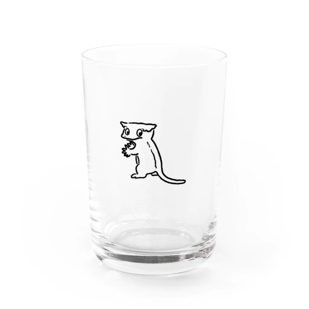 chocochachaのオウカンミカドヤモリ（黒） Water Glass :front