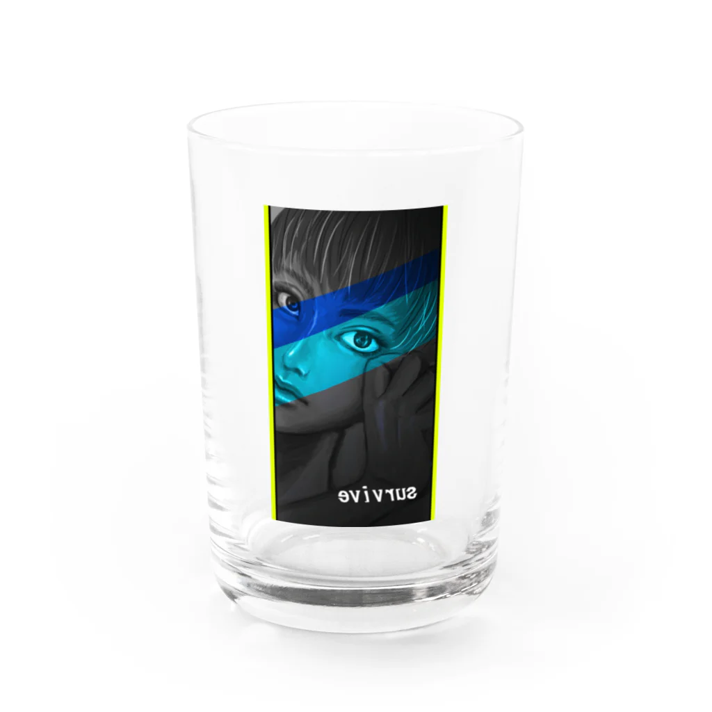 zou-sanの強め女子 Water Glass :front