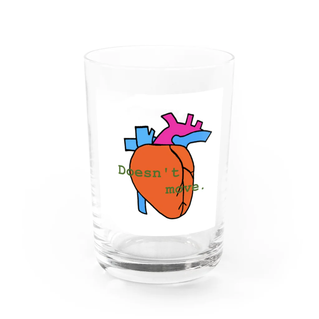 bluemouthのmy heart doesn't move. Water Glass :front