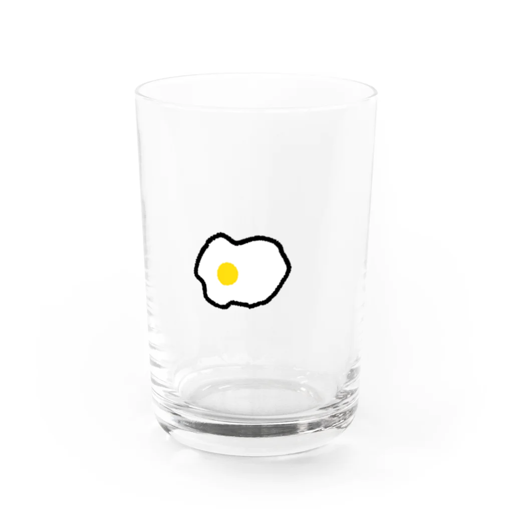 ゆる絵グッズのMEDAMAYAKI Water Glass :front