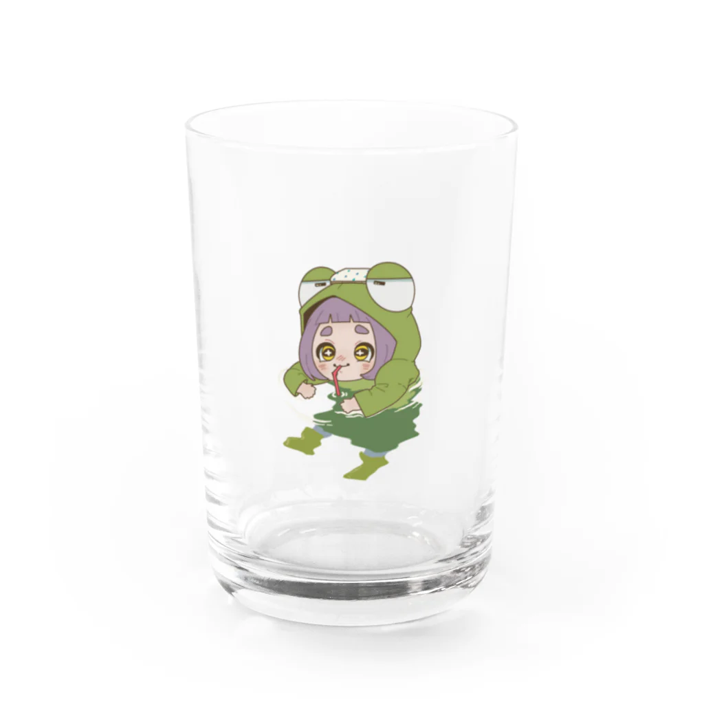 かえるのラーナのつめた〜いラーナ Water Glass :front