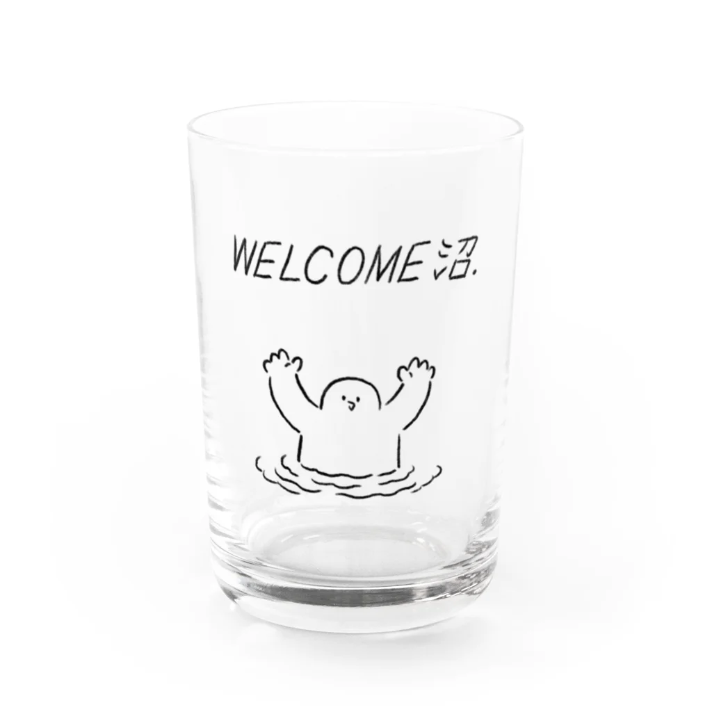 みぞぐちともやのWELCOME沼 Water Glass :front