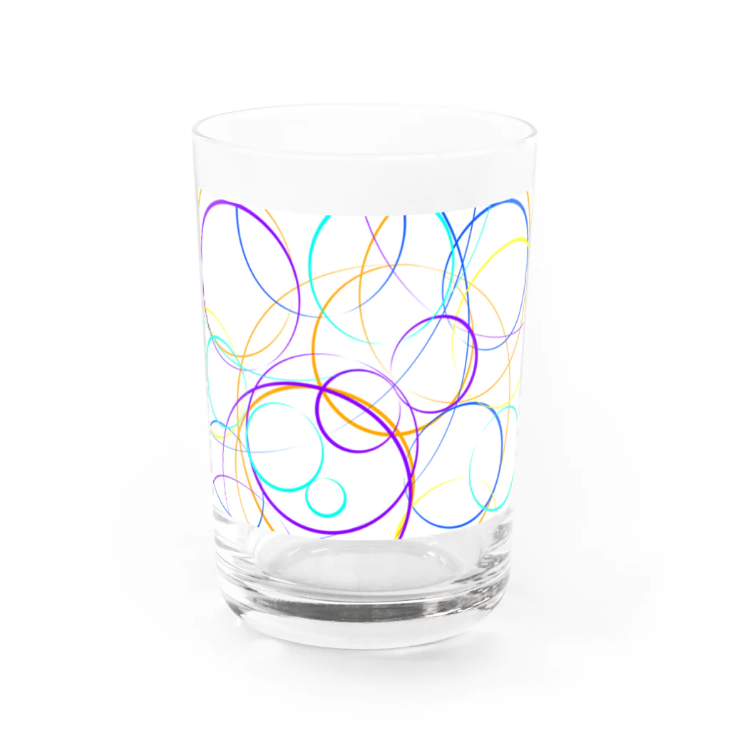 ふくふくろうのらくがきＢ Water Glass :front