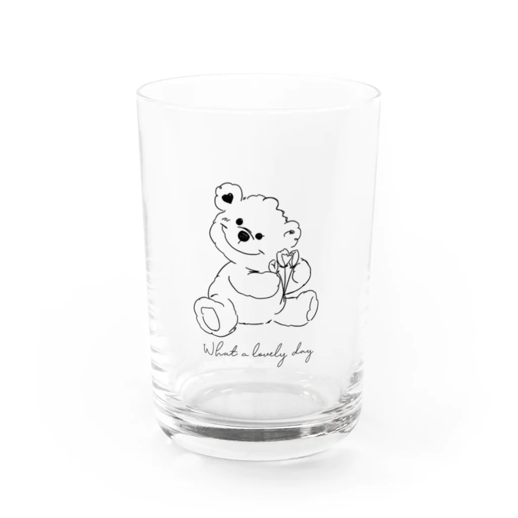 mm.ink_のmベア*ちゃん Water Glass :front