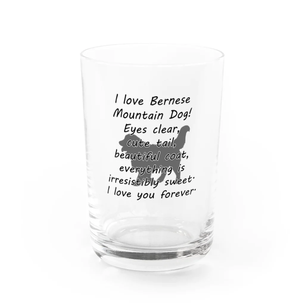 onehappinessのバーニーズ・マウンテン・ドッグ Water Glass :front