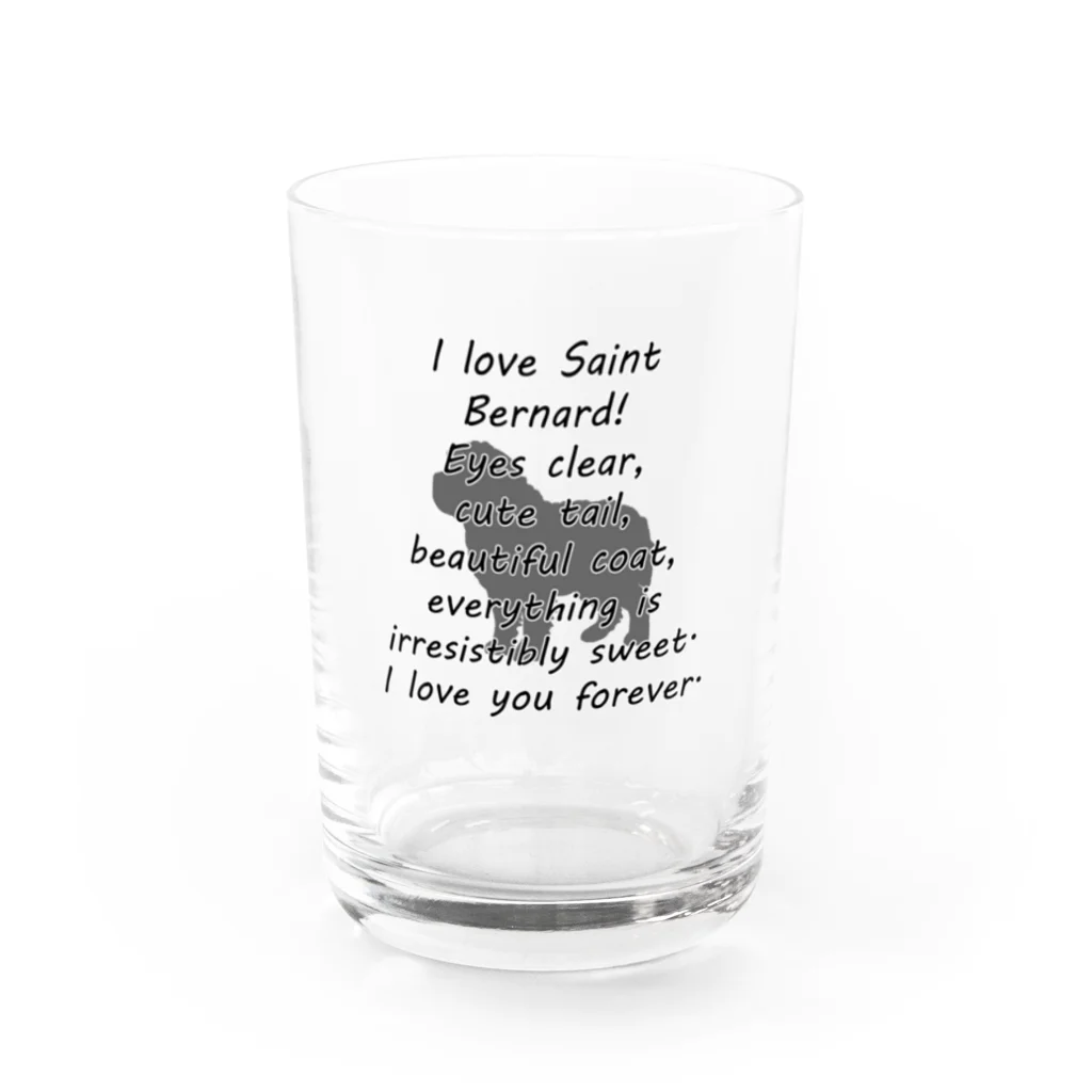 onehappinessのセントバーナード Water Glass :front