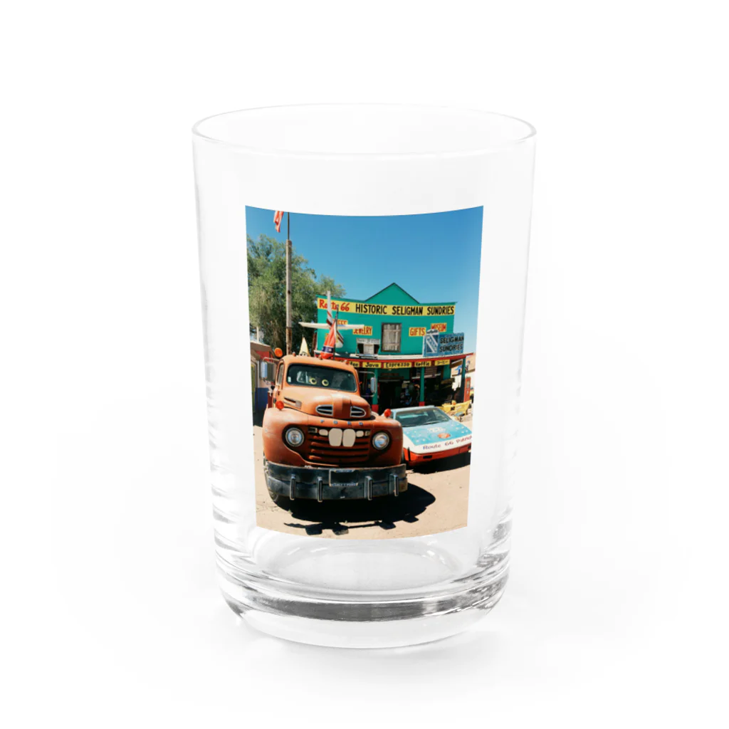 旅行行きたいの会のROUTE 66/Cars Water Glass :front