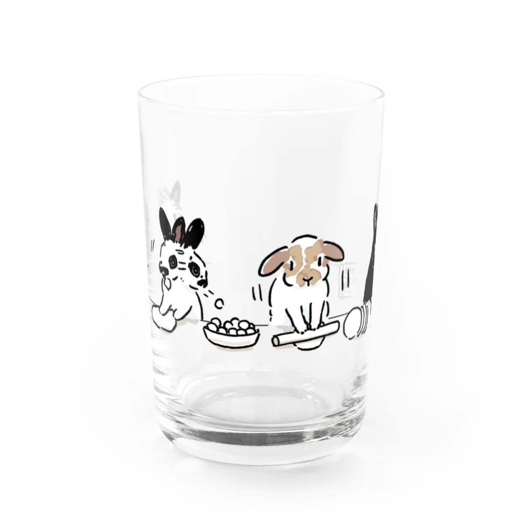 SCHINAKO'Sのラビッツのうさぎさんたち Water Glass :front