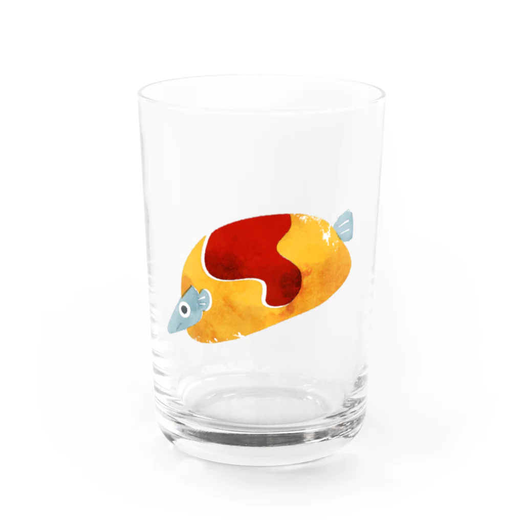 よしはらヨシの魚まるごとオムレツ Water Glass :front