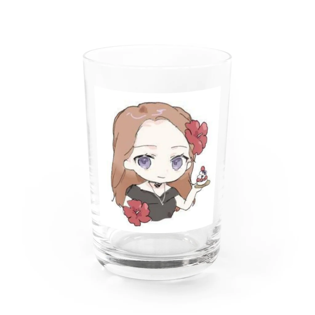 橘沙希のジュタドールグッズ Water Glass :front