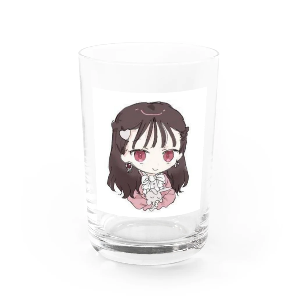 橘沙希のジュタドールグッズ Water Glass :front