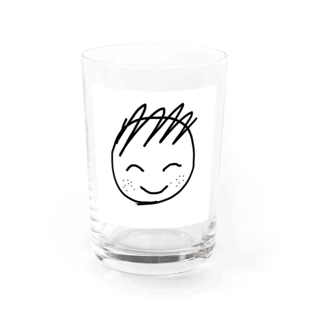 おハゲくんのお父ちゃんのおハゲくん Water Glass :front