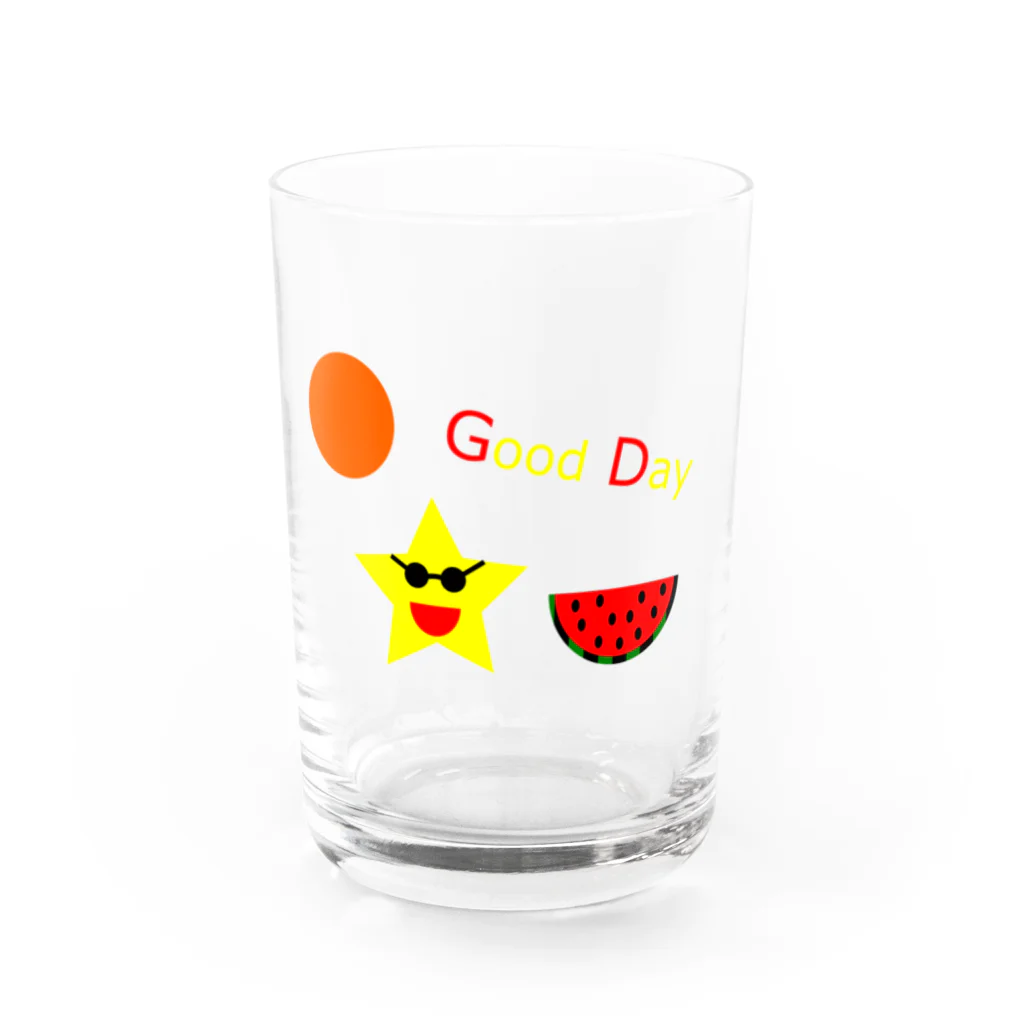 おれちゃん@人間失格のSummer 満喫スター Water Glass :front