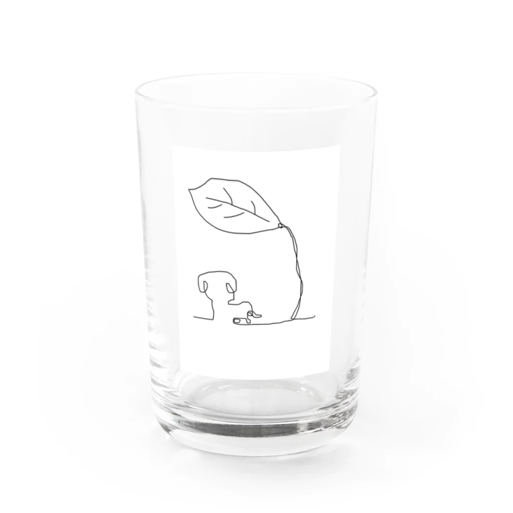 ゆるちゃん△のおさんぽしてるよ Water Glass :front