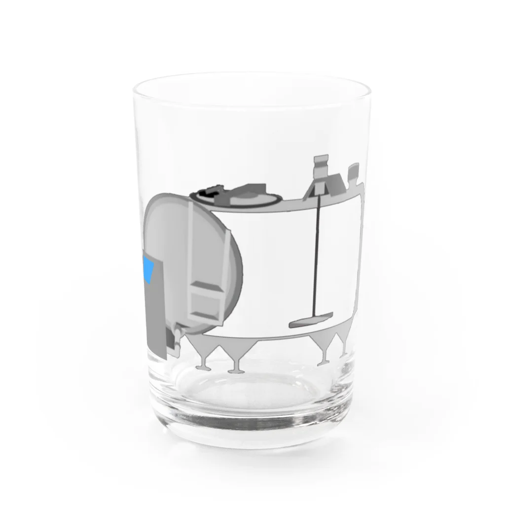 川上牧場のバルク溢れちゃうぜグラス Water Glass :front