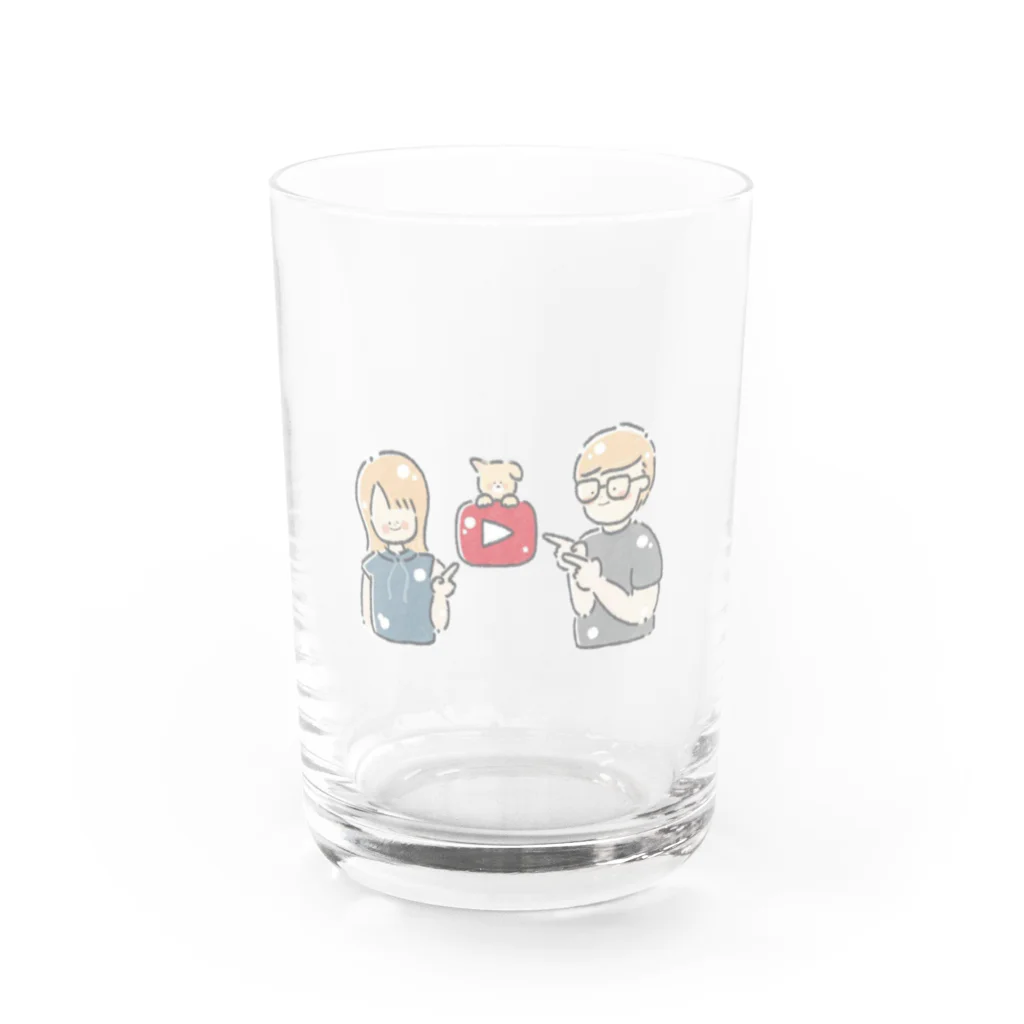 れじぇんずch.のりくしゃん&たのぴか&けんちゃん Water Glass :front