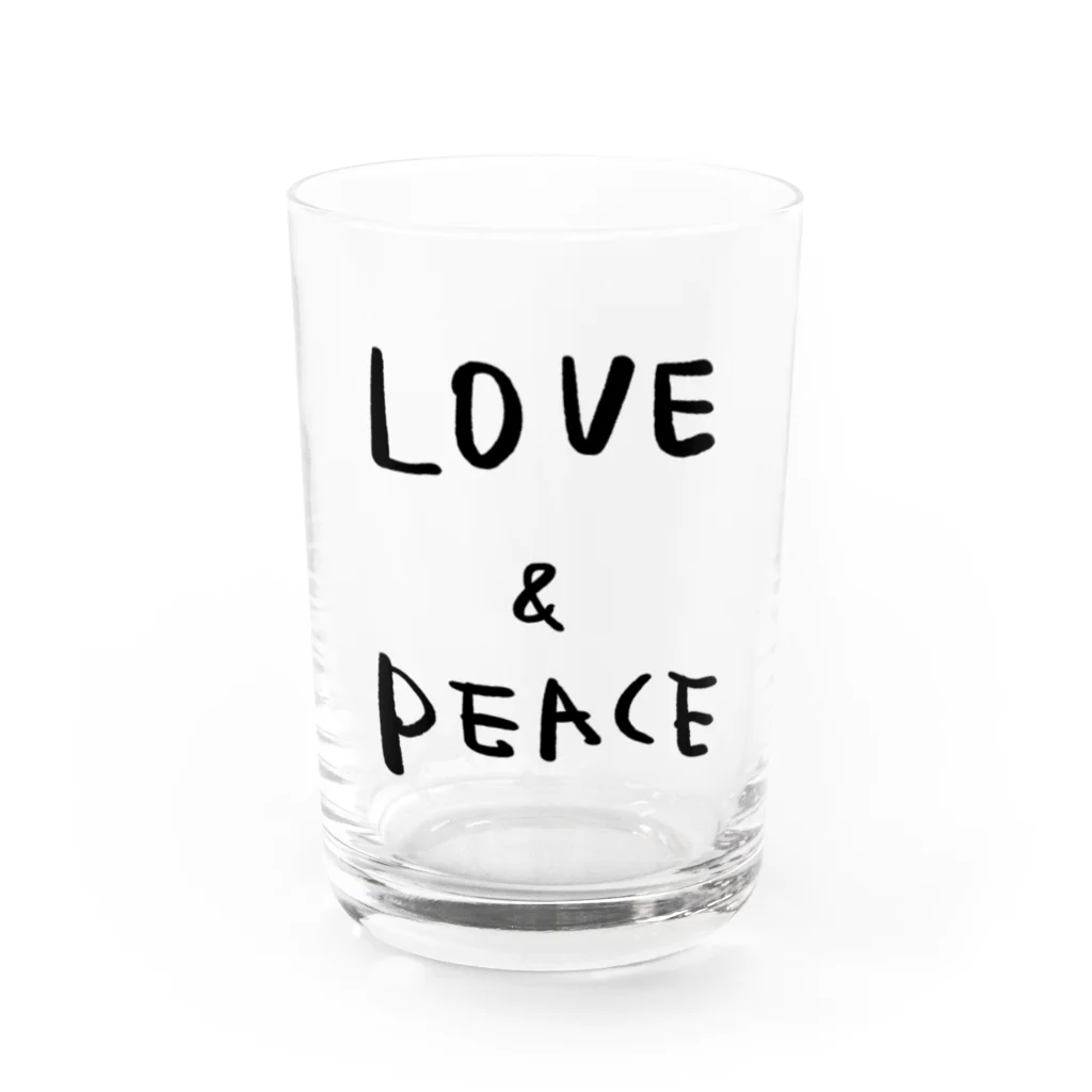 fuuuuumixのLOVE ＆ PEACE  Water Glass :front