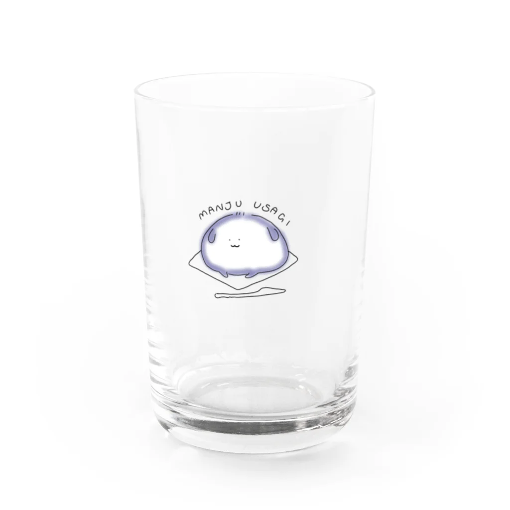 やもり屋商店のまんじゅうさぎ(ろっぷ) Water Glass :front