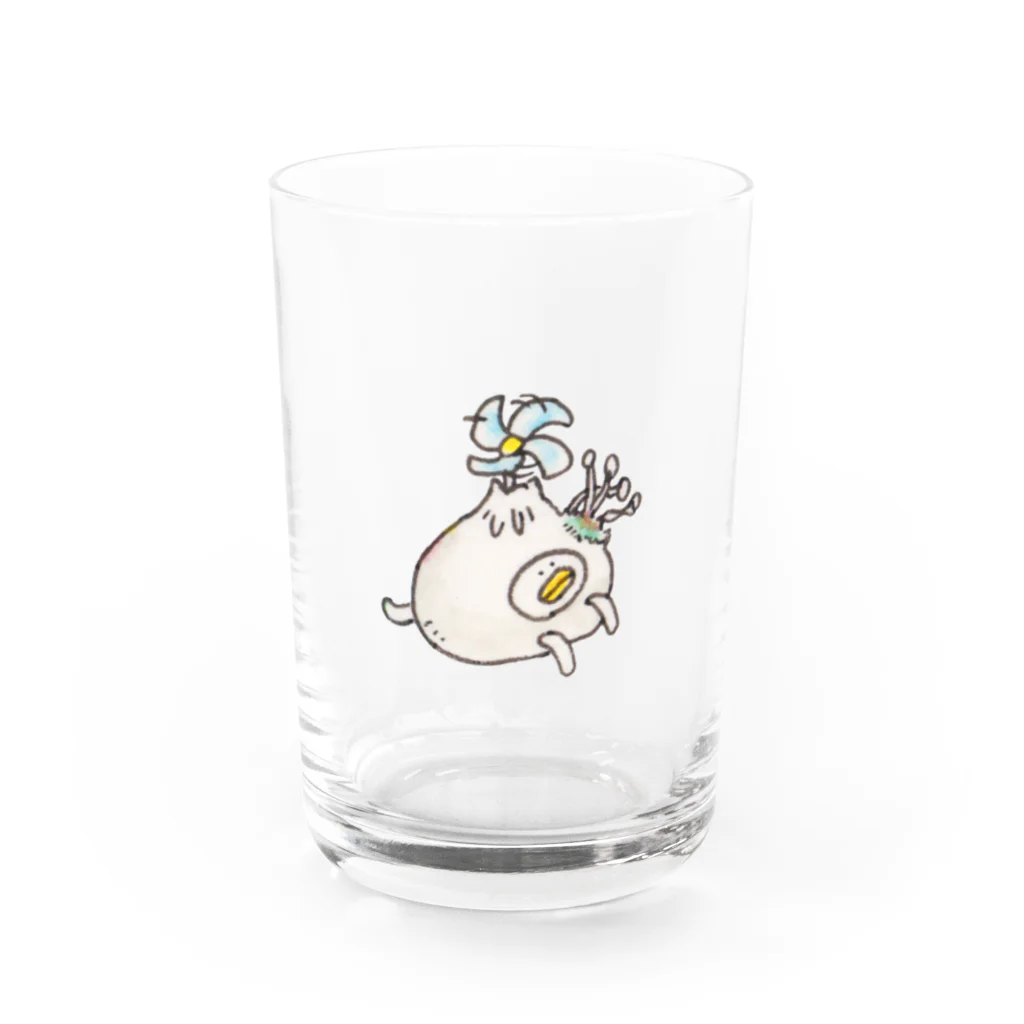 トグロのカビちゃった肉まんヘリ Water Glass :front