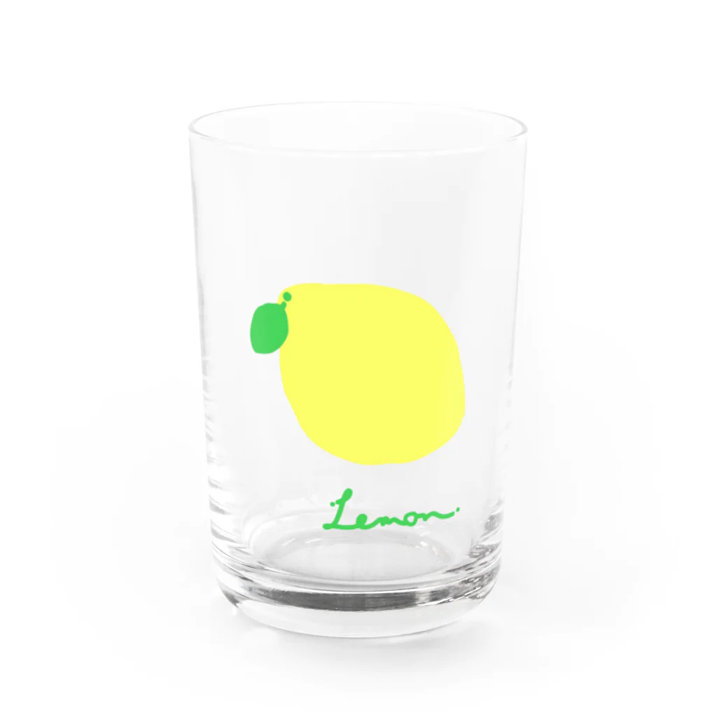 たんしお雑貨店の.Lemon. Water Glass :front