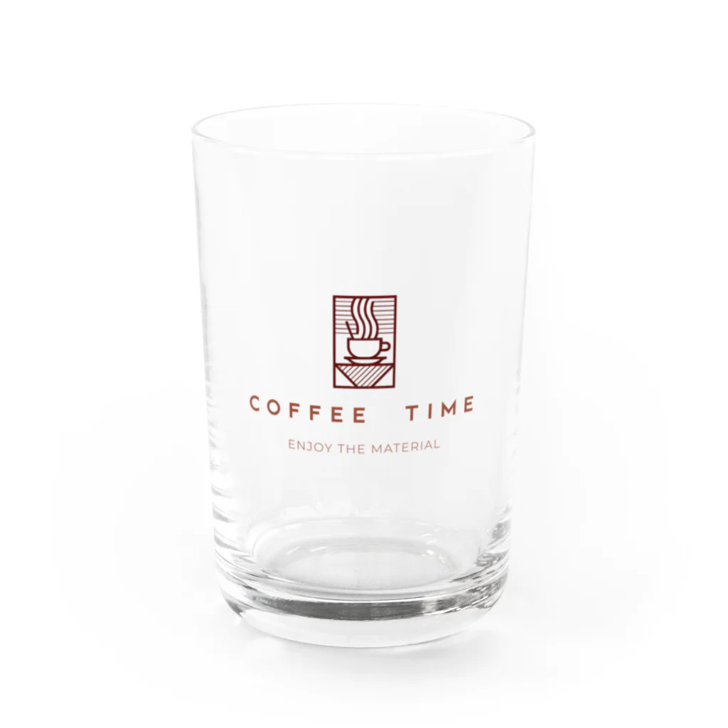Coffee Timeのlogo glass Water Glass :front