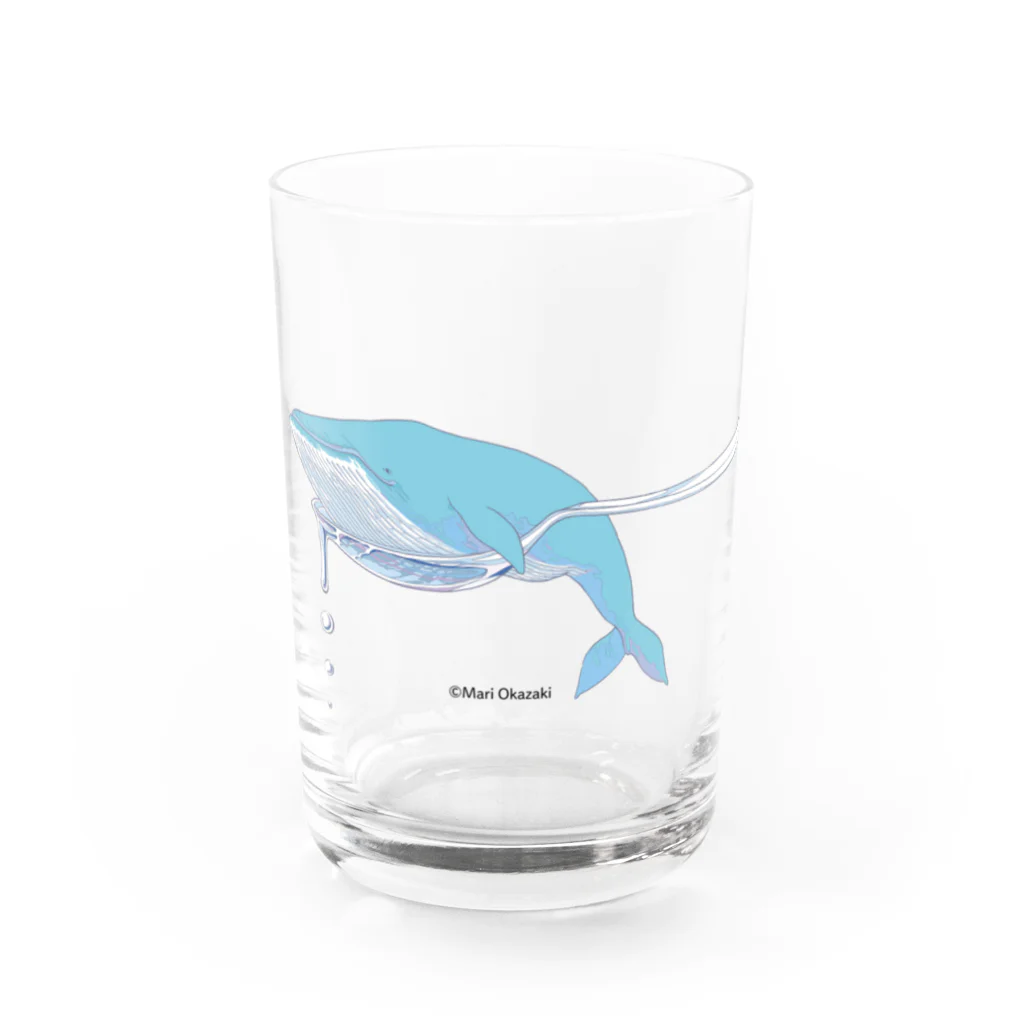 neconos Goodsのすくわれたクジラさん Water Glass :front