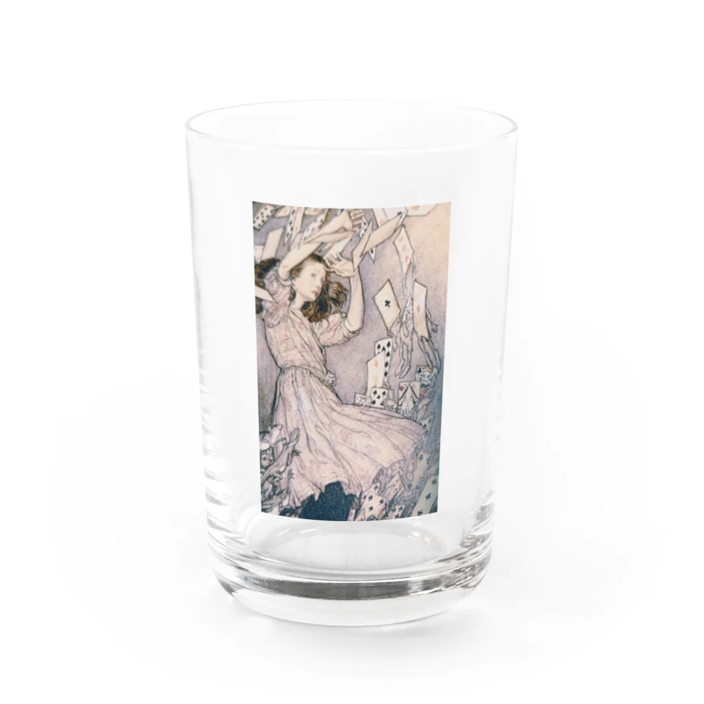 まおまおパラダイスの不思議の国のアリス  Water Glass :front