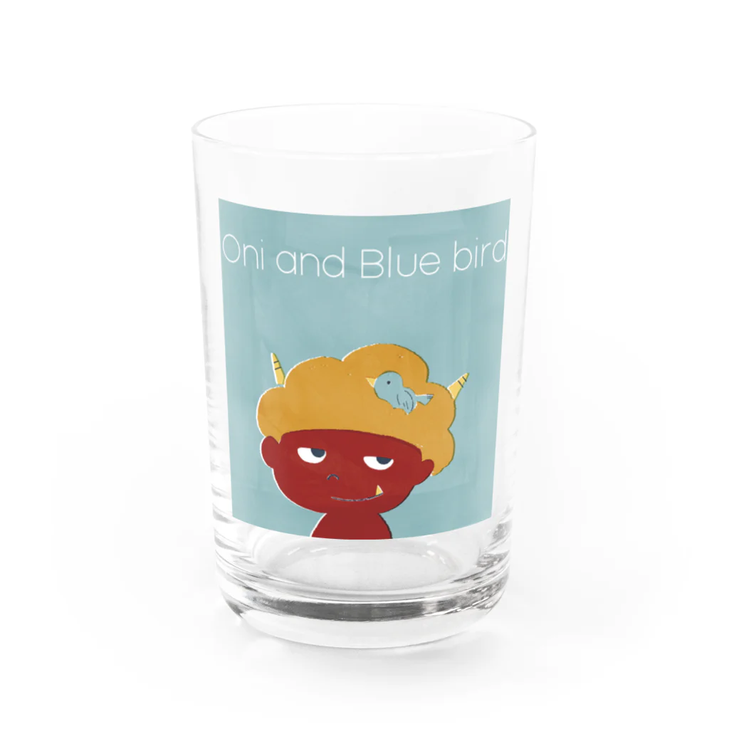 ワシキタチナツ|Illustrationのおにと青い鳥 グラス前面