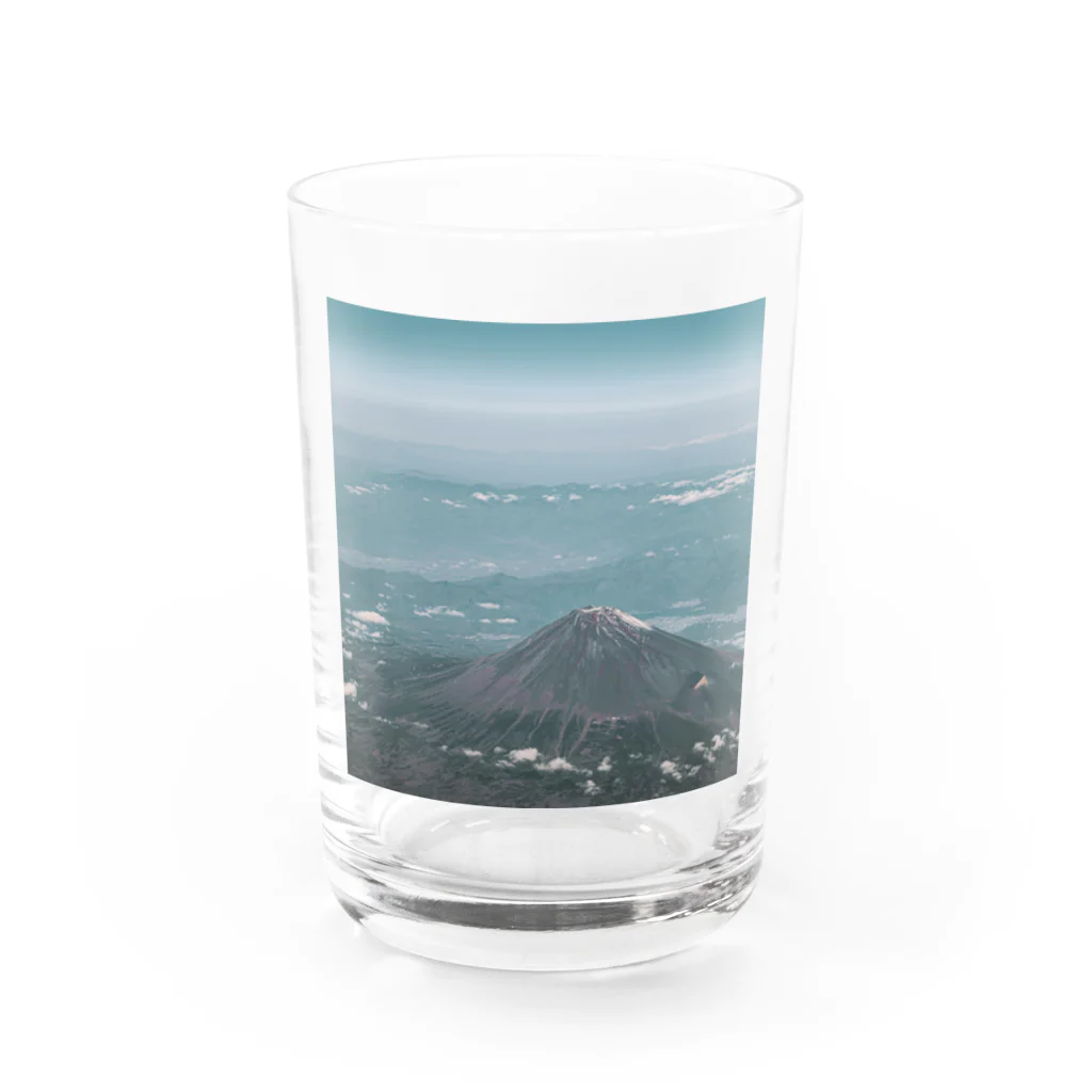 日常の一コマの富士山 Water Glass :front