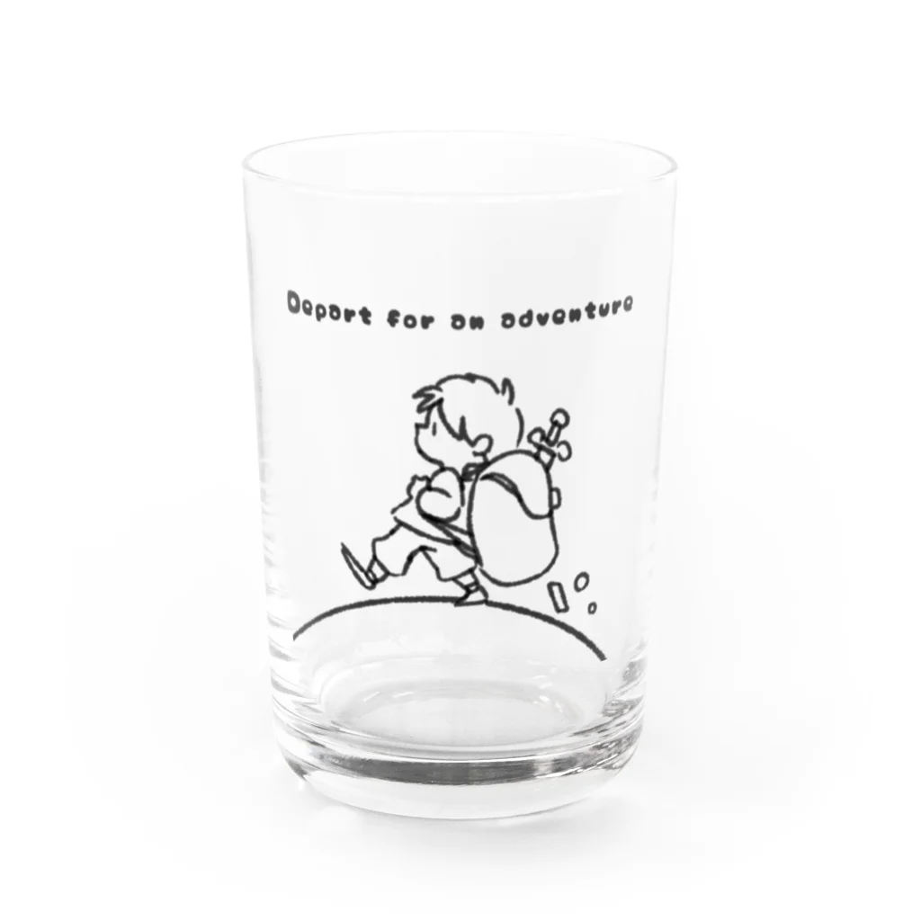 ジョリーマンダリンのDepart for an adventure Water Glass :front