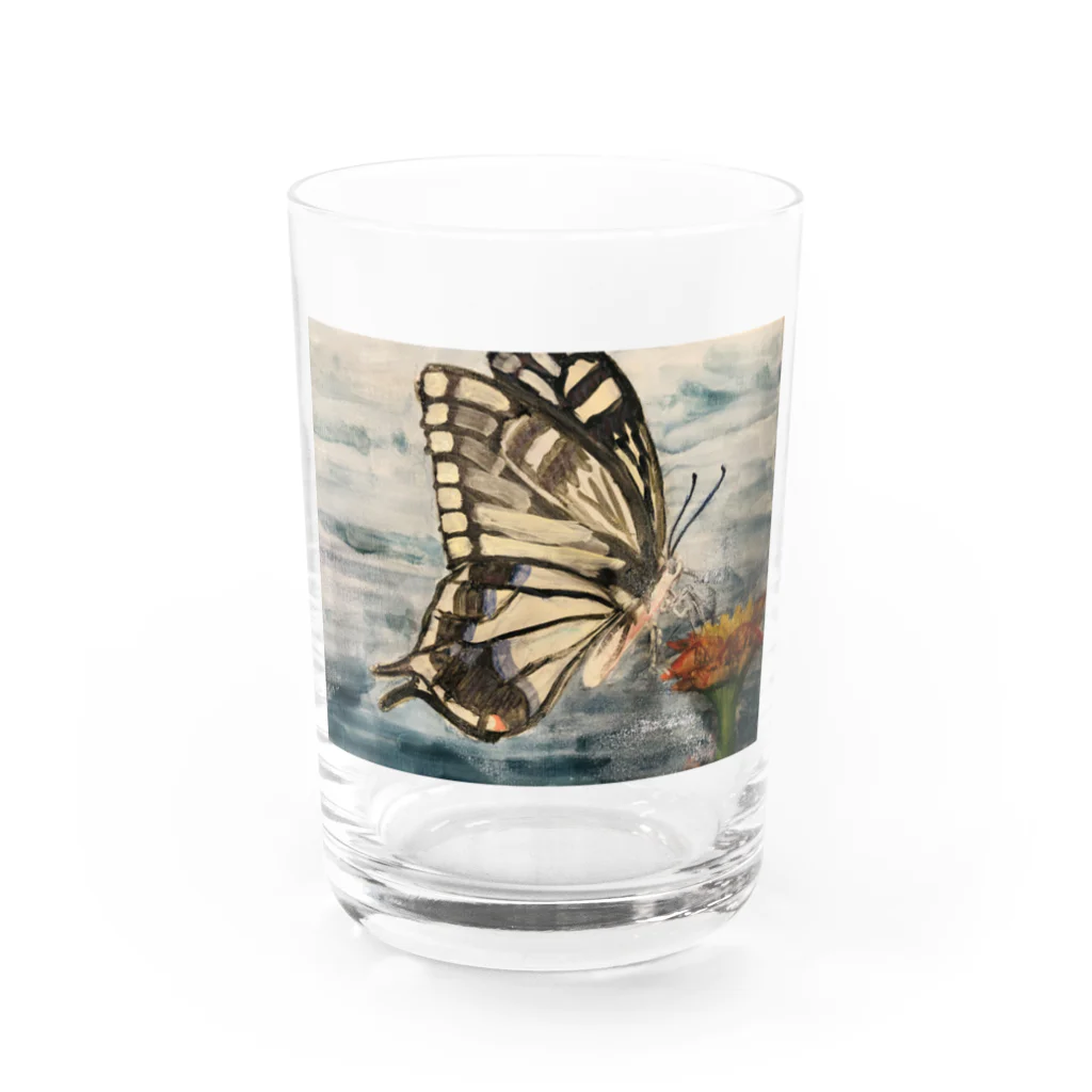 Biologyのアゲハ蝶 Water Glass :front