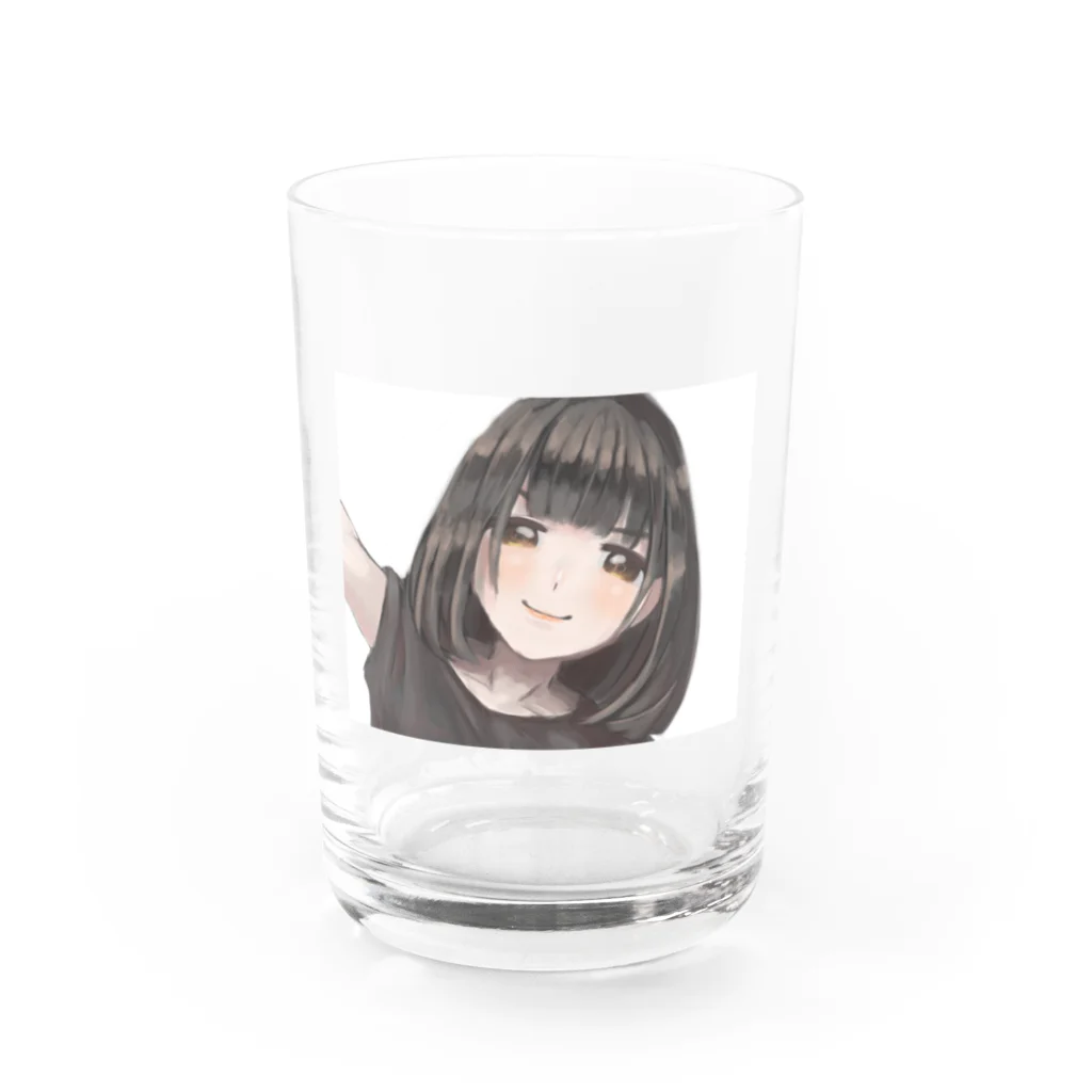 なぢ〜無職の梅酒さん！？ Water Glass :front