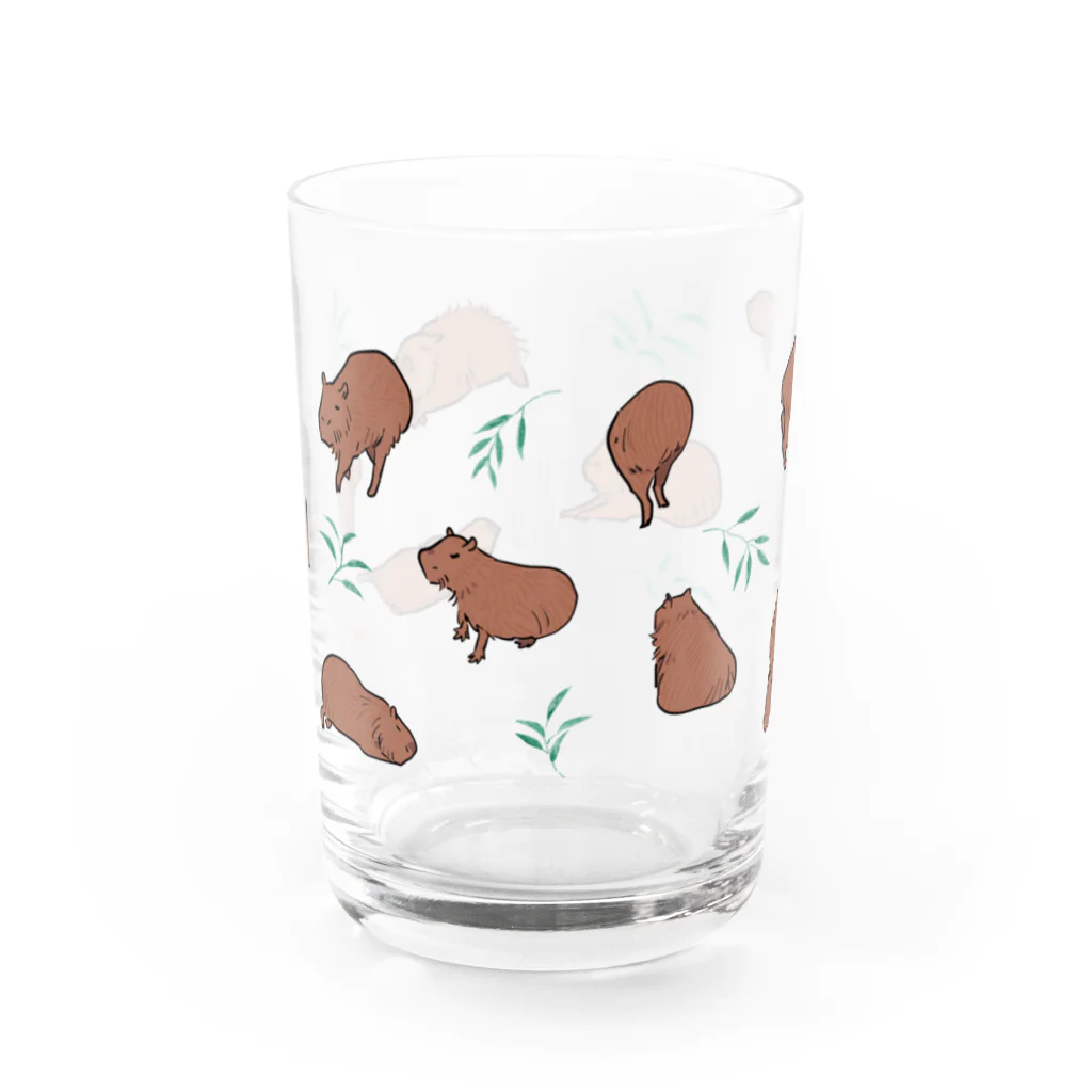 メルヘンおやじのカピバラ Water Glass :front