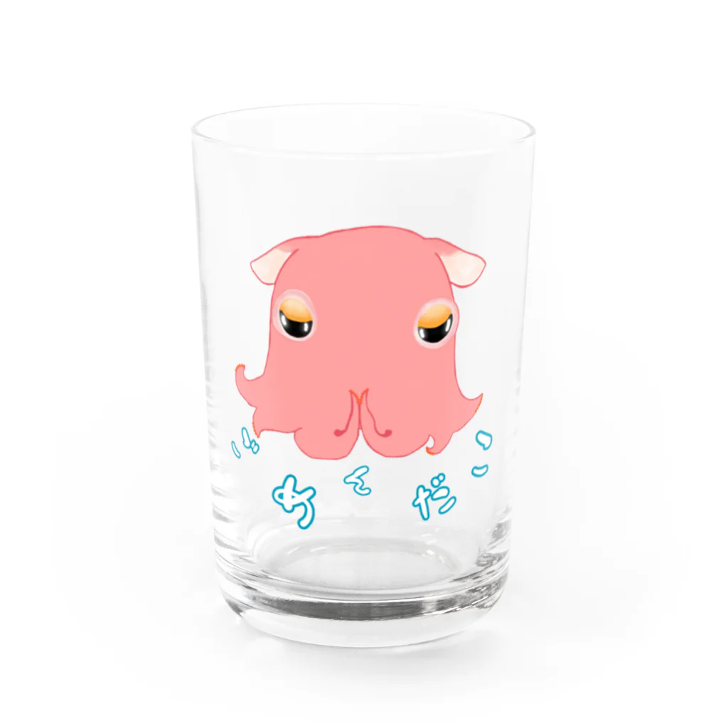 LalaHangeulのごめんだこ Water Glass :front