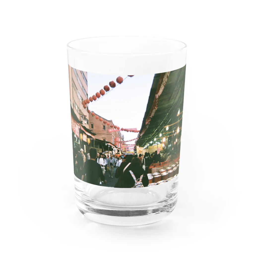 喫茶室ミントグリーンの台湾の市場 Water Glass :front