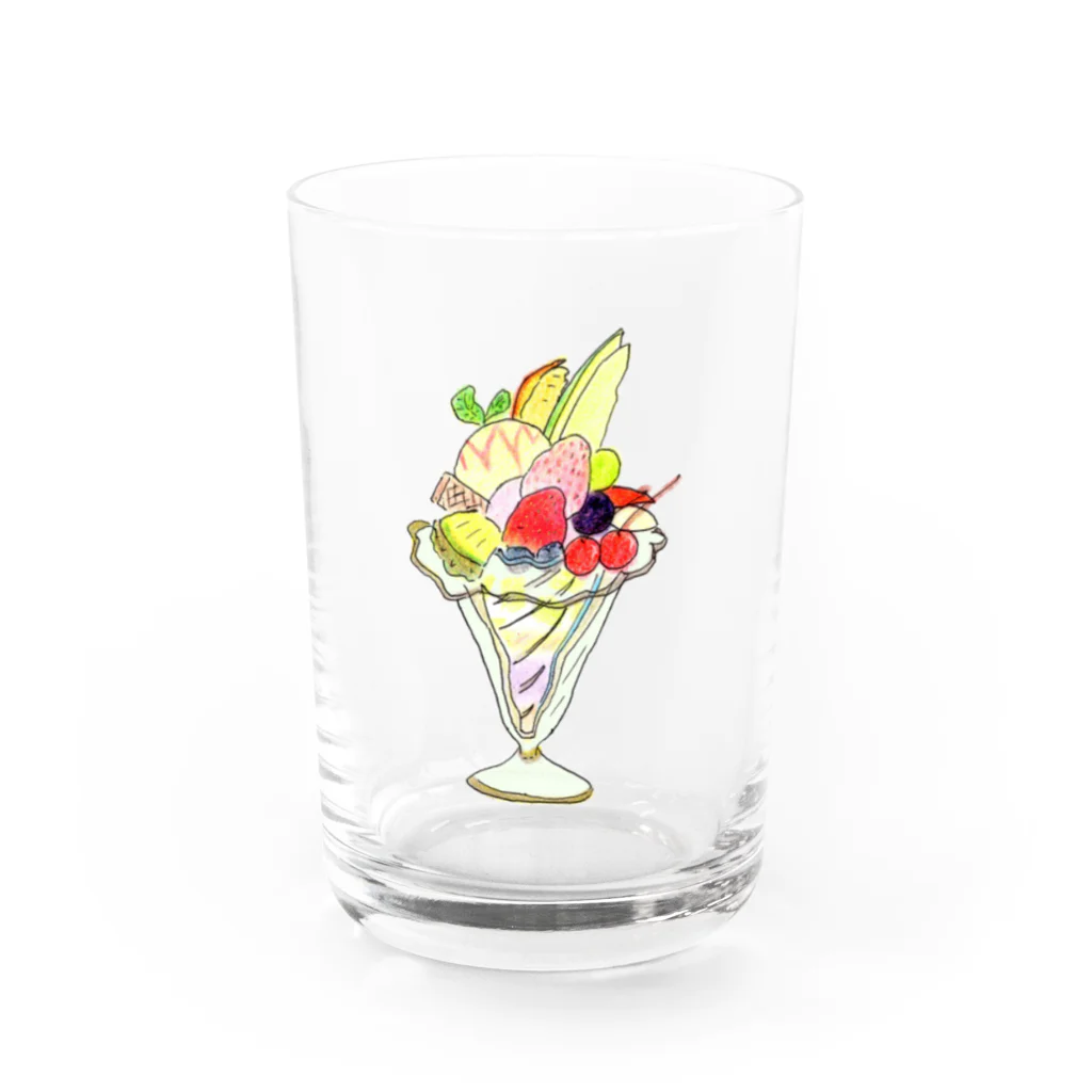 気ままに創作　よろず堂のパフェ Water Glass :front