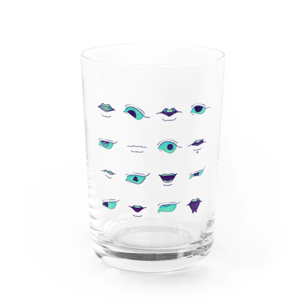 魚目ギョモクの👁👅 Water Glass :front