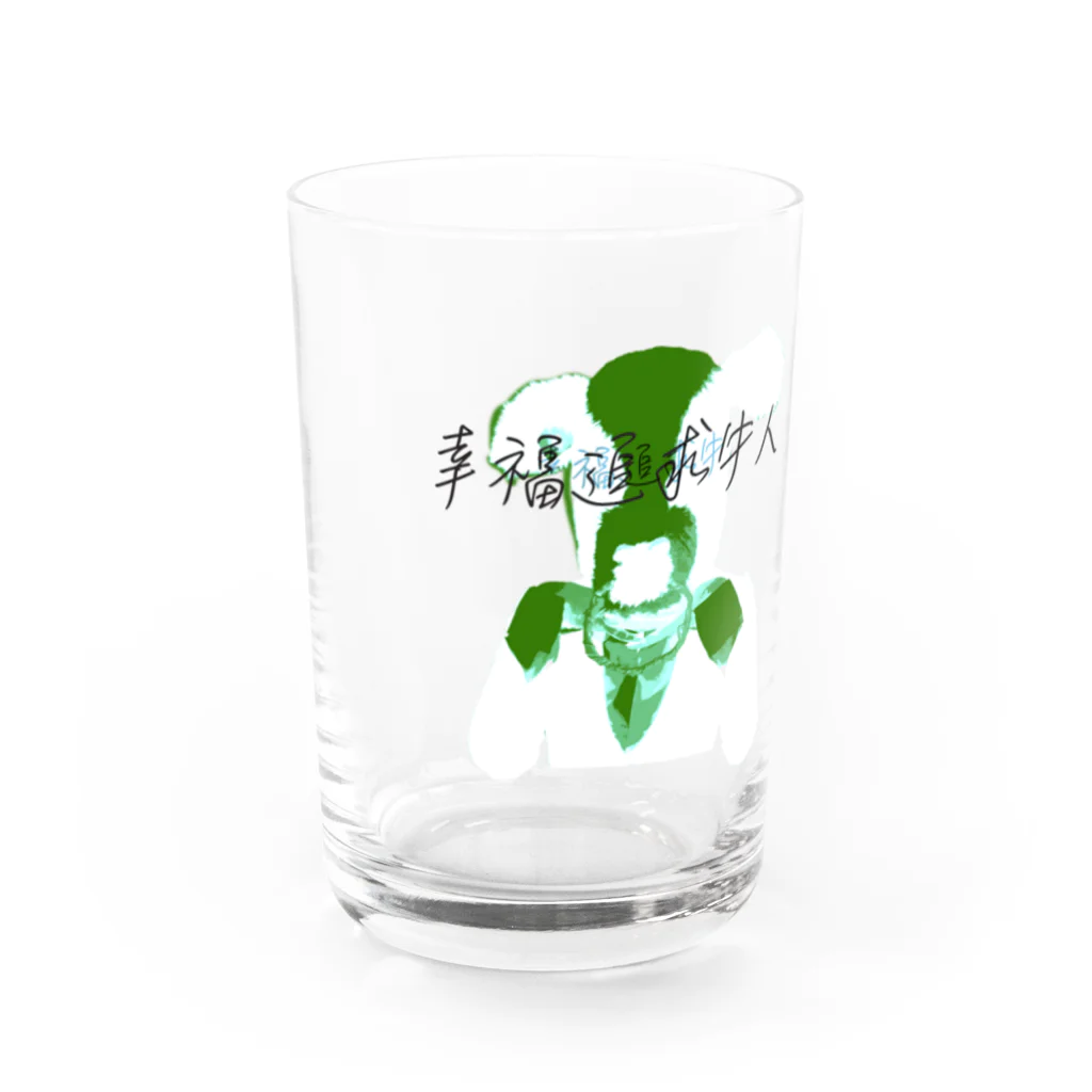 幸福追求牛人の幸福追求牛人 Water Glass :front