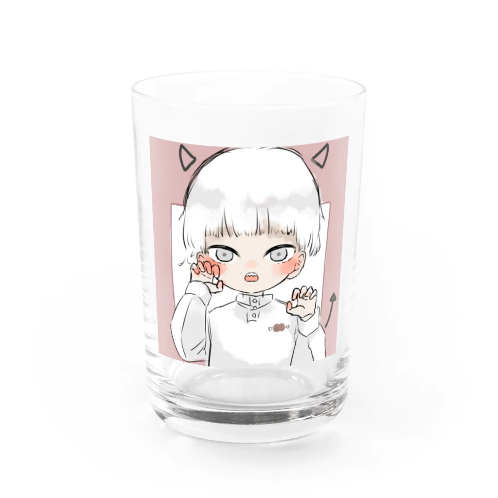 炙りれおんのあくまちゃん🍖 Water Glass :front