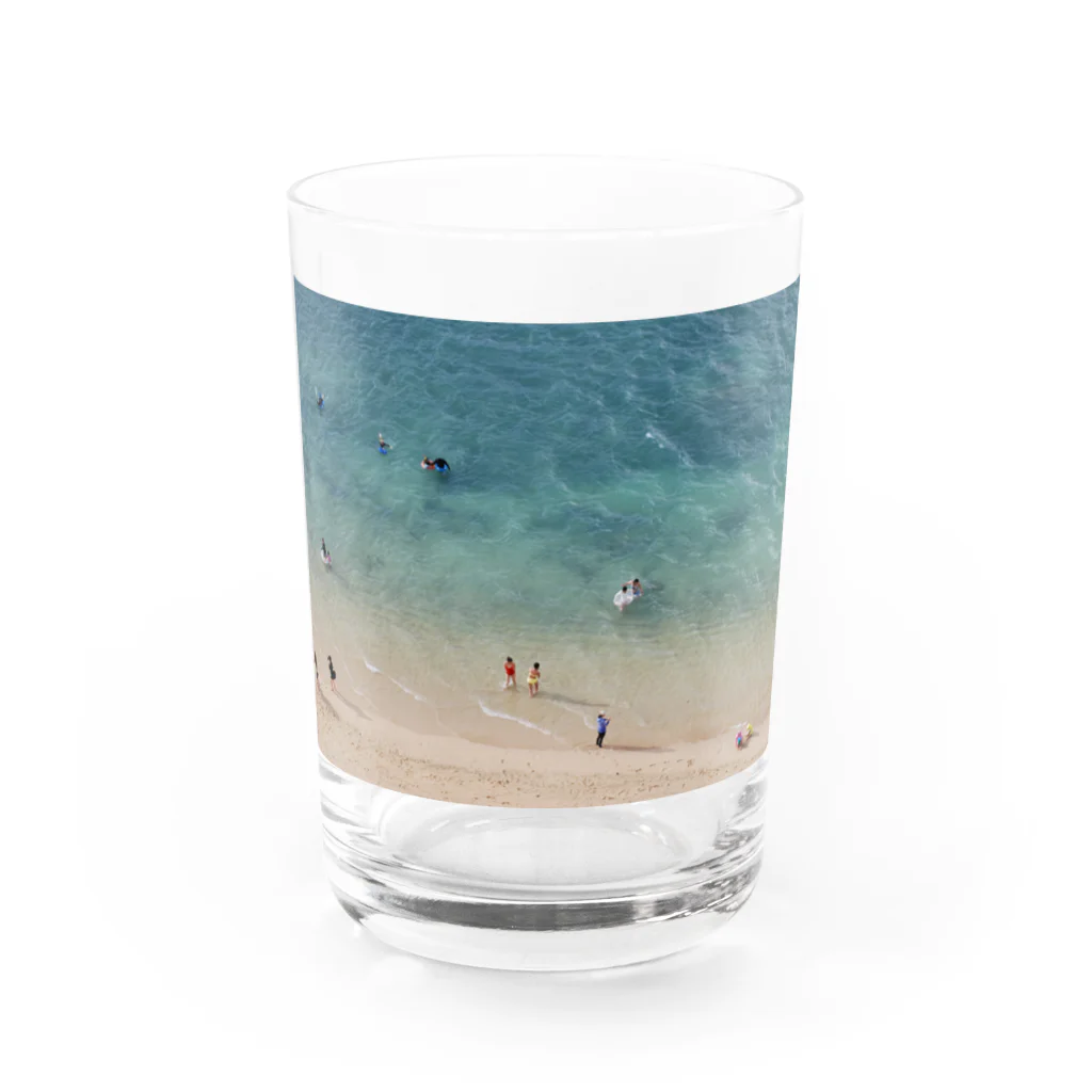 I don't knowのsummer vacation Water Glass :front