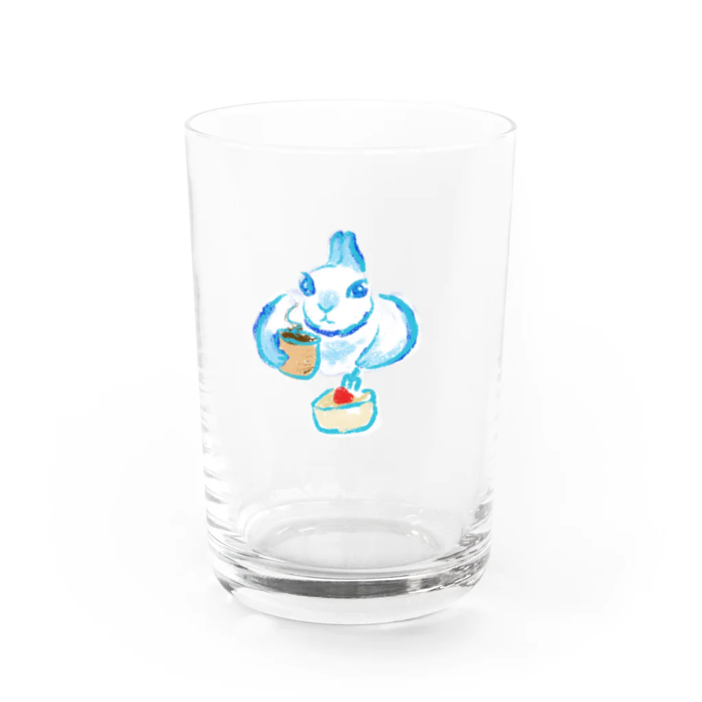 うさぎ雑貨屋maccoのおやつタイム うさぎ Water Glass :front