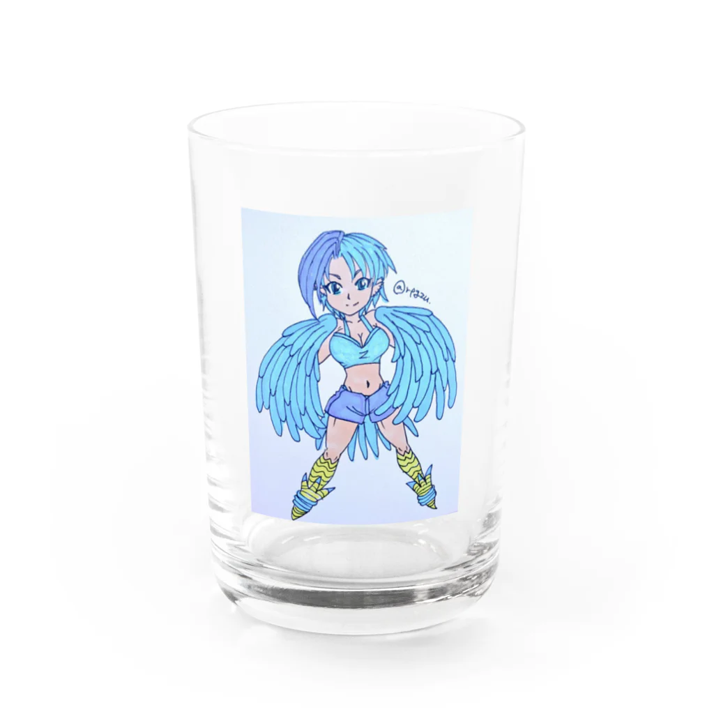 襾川いん@不退転(自由なる青:Freiheit Blau)のセイレーン壱河ちゃん Water Glass :front