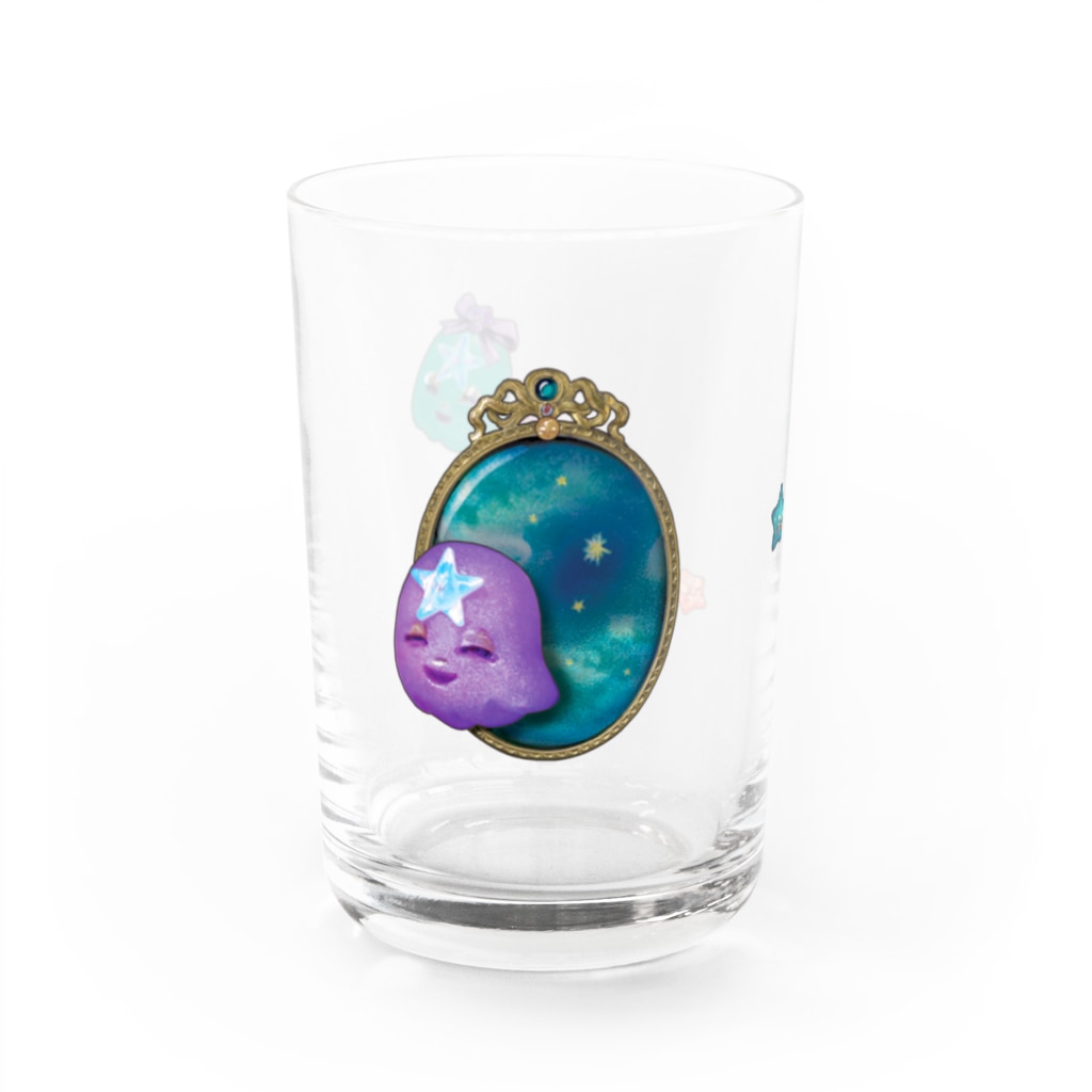 ★枠星屋★のゆらっとおばけ星さま Water Glass :front
