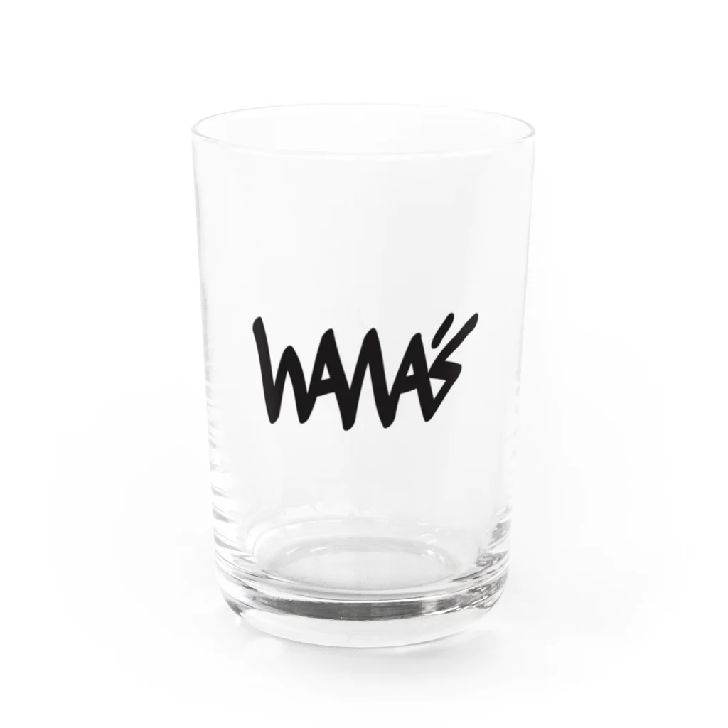 WANA'SのWANA'Sロゴ　シンプル版 Water Glass :front