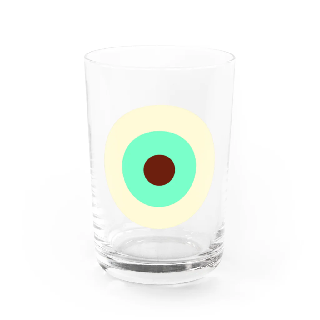 CORONET70のサークルa・クリーム・ペパーミント・チョコ Water Glass :front