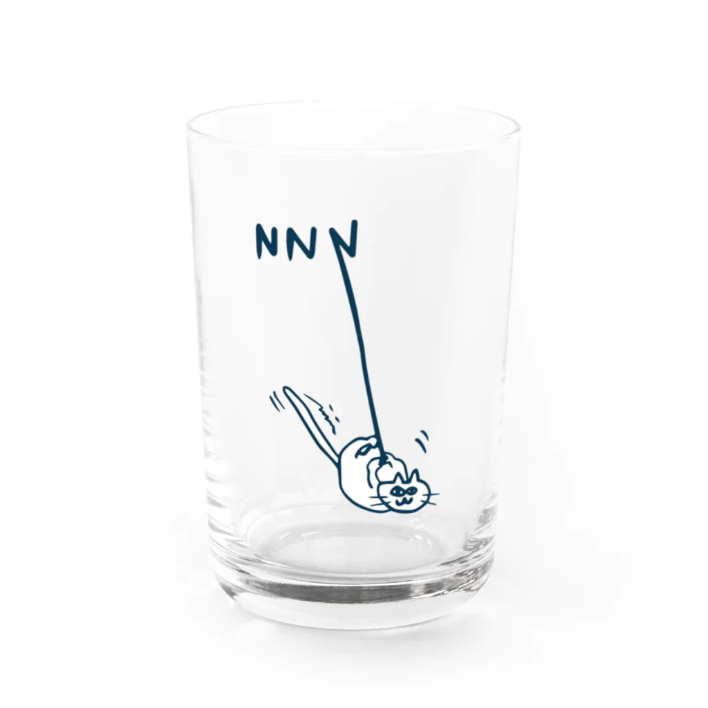 地域猫　那珂川 ねこ ネットワークの地域猫　応援デザイン　NNN限定⭐︎しばたみなみ グラス前面