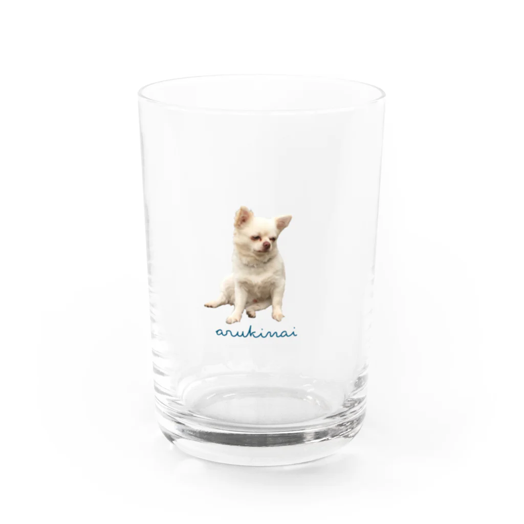クロゴマのやる気ない愛犬 Water Glass :front