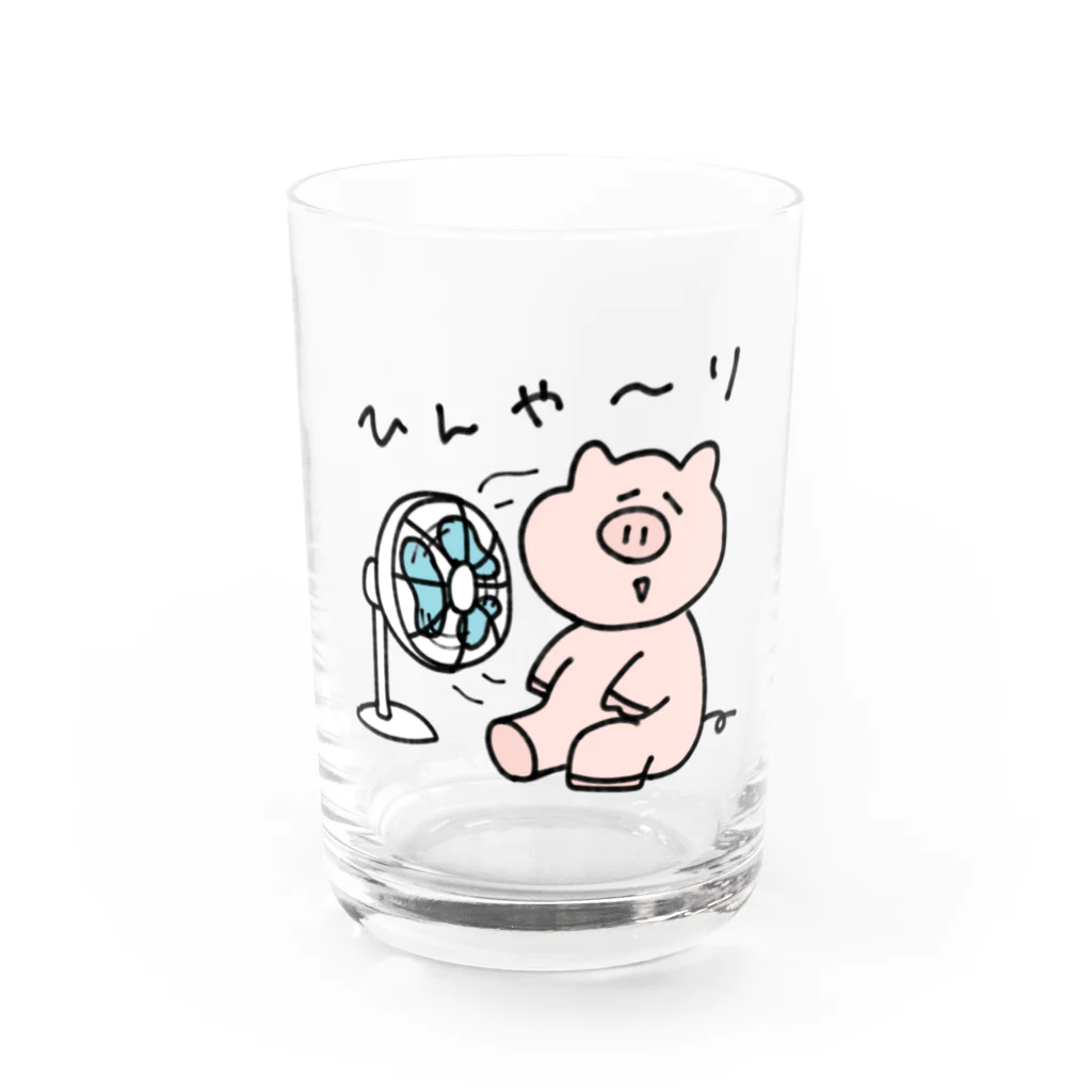 oueaiのぶたごろう（涼ごろう） Water Glass :front