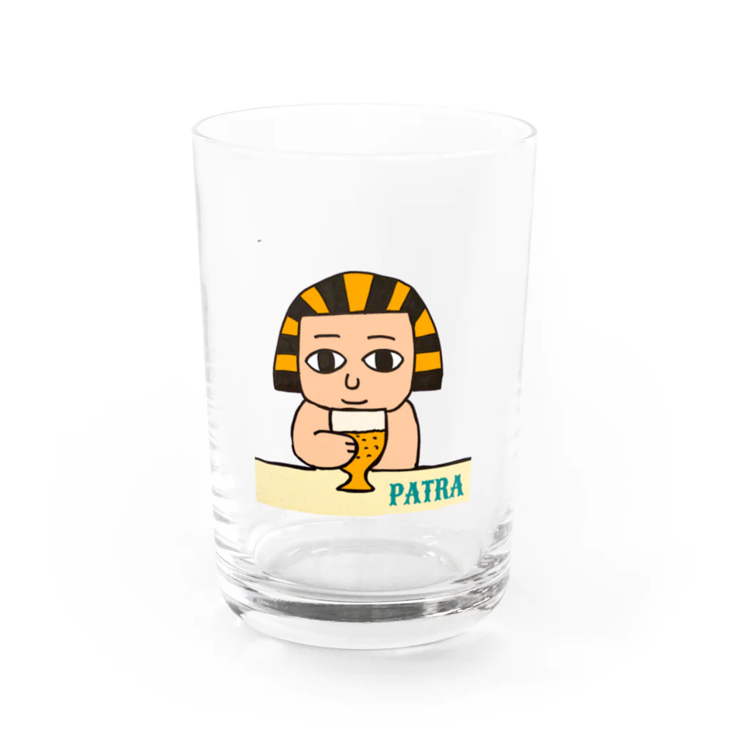 PATRAのBARぱとらちゃん Water Glass :front