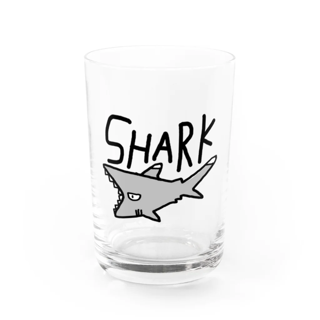 ぎょぎょまあとのSHARK Water Glass :front